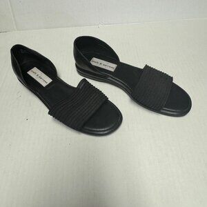 Croft & Barrow Shoes Women's 8 M Black Sandals w/ Closed heels slip on